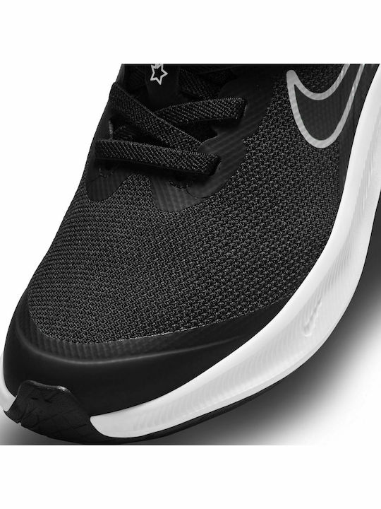 Star Runner Star Runner 3 Kids Sports Shoes Running with Hoop & Loop Closure Black / White