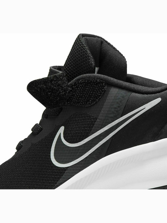 Star Runner Star Runner 3 Kids Sports Shoes Running with Hoop & Loop Closure Black / White