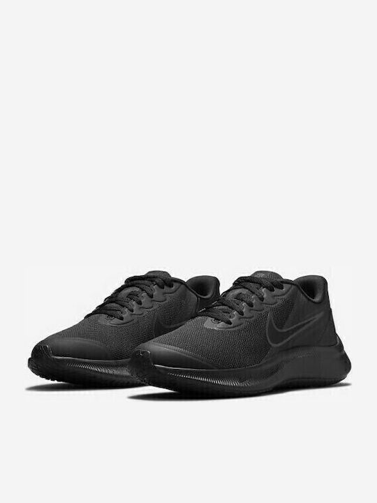 Star Runner Star Runner 3 Kids Sports Shoes Running with Laces Dark Smoke Grey / Black