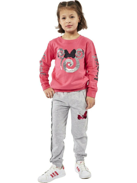 Kinder Sweatpants Set - Jogginganzug Rosa 2Stück