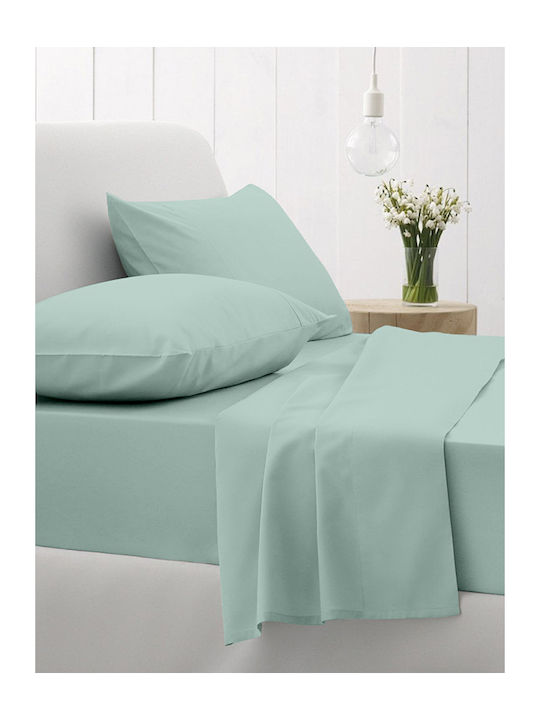 Sunshine Cotton Feelings Double Cotton Duvet Cover 200x250 105 Aqua