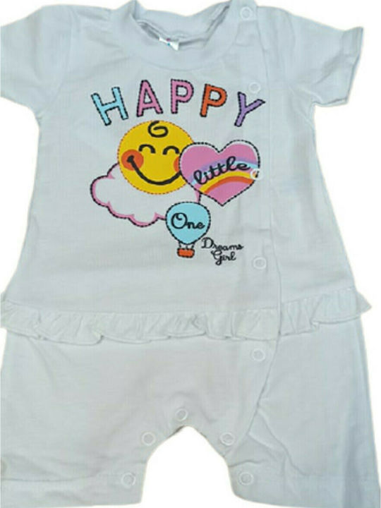 Dreams by Joyce Happy Baby Bodysuit Set Short-Sleeved White