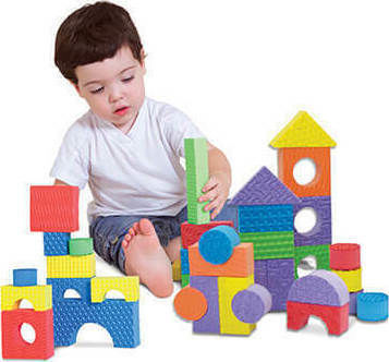 Edushape Wooden Building Blocks for 2+ Years 30 Pieces