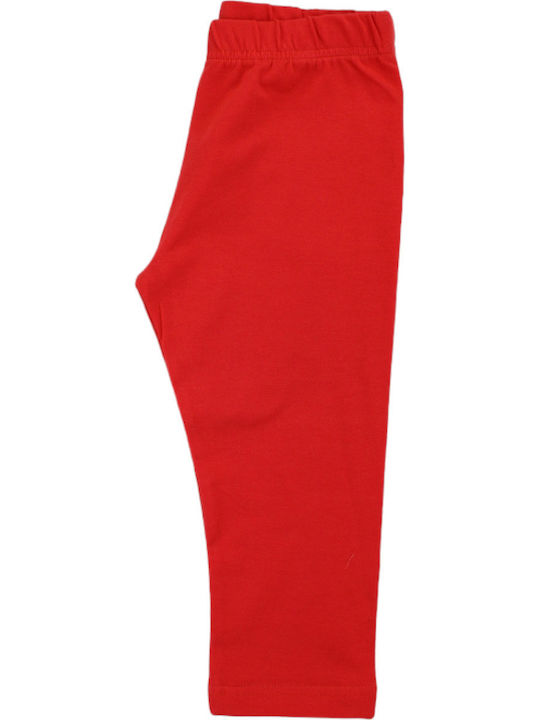Kids Legging Capri Red