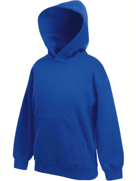 Fruit of the Loom Παιδικό Φούτερ με Κουκούλα Μπλε Kids Classic Hooded Sweat