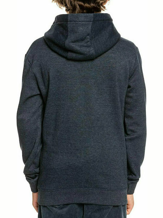 Quiksilver Fleece Παιδικό Φούτερ με Κουκούλα και Τσέπες Μπλε