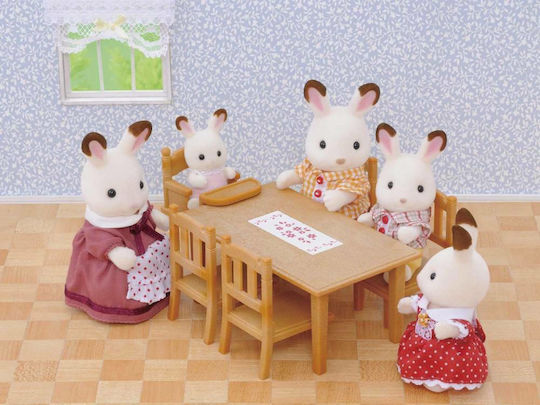 Epoch Toys Family Table & Chairs Sylvanian Families For 3+ Years 100cm
