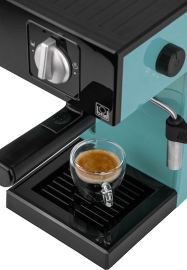 Briel A1 Μηχανή Espresso 1000W Πίεσης 20bar Τιρκουάζ