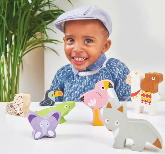 Le Toy Van Stapelspielzeug Stapelturm Tiere aus Holz für 18++ Monate