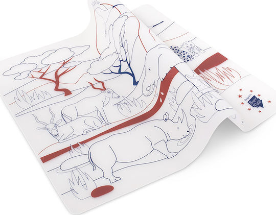 Super Petit Painting Silicone Coloring Placemat "Africa Savanna"