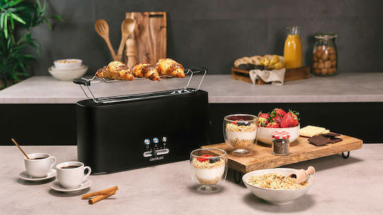 Cecotec Toast&Taste Φρυγανιέρα 1 Θέσης 980W Μαύρη