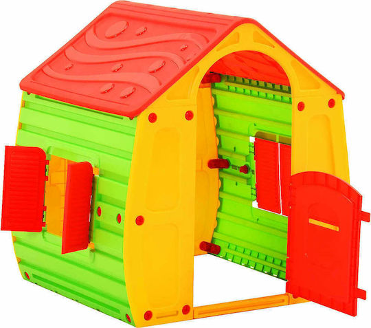 vidaXL Plastic Kids Playhouse Multicolour 102x90x109cm