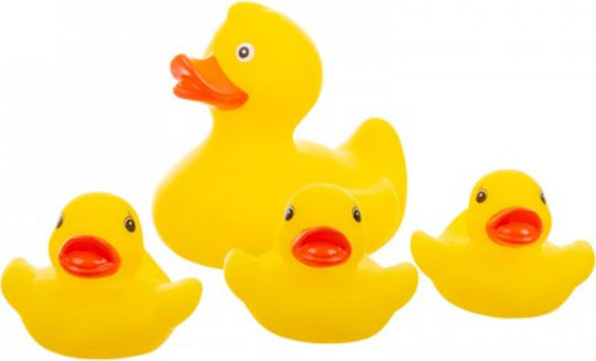 Akuku Bath Ducks for 0++ Months 4pcs