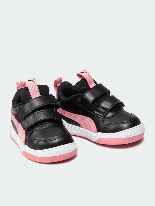Multiflex Παιδικά Sneakers με Σκρατς Μαύρα