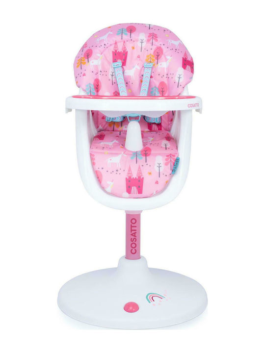 Cosatto 3Sixti2 Highchair with Plastic Frame & Leatherette Seat Unicorn Land