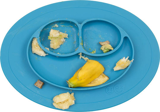 Ezpz Blue Happy Mini Silicone Tray For 12+ Months
