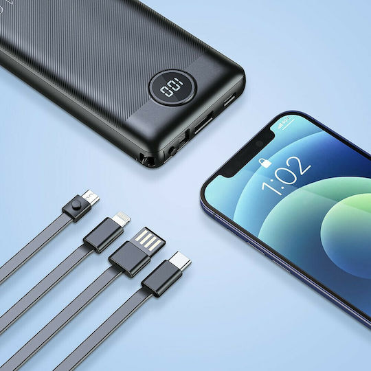 Veger C10 VP1116 Power Bank 10000mAh με Θύρα USB-A Μαύρο