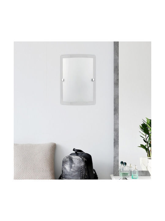 Rabalux Modern Leuchte Wand mit Fassung E27 Transparent 18x26x26cm