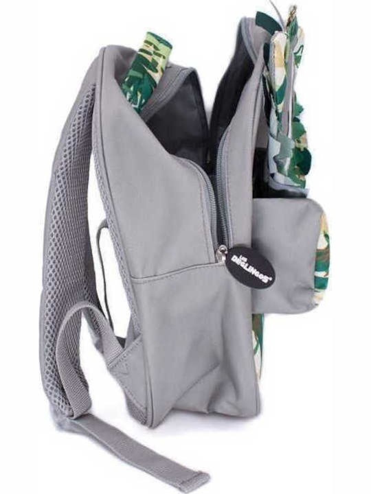 Les Deglingos Jelekros the Lion School Bag Backpack Kindergarten Green 6Liters