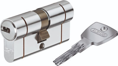 Abus Zylinderschloss Sicherheits D6s 70mm (30-40) mit 5 Schlüssel Silber