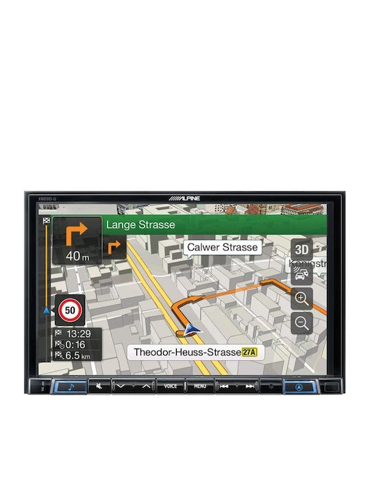 Alpine Ηχοσύστημα Αυτοκινήτου Universal 2DIN (Bluetooth/USB/AUX/GPS) με Οθόνη Αφής 8"