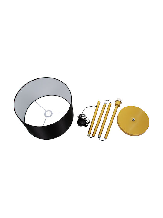 GloboStar Ashley Floor Lamp H148xW40cm. with Socket for Bulb E27 Gold