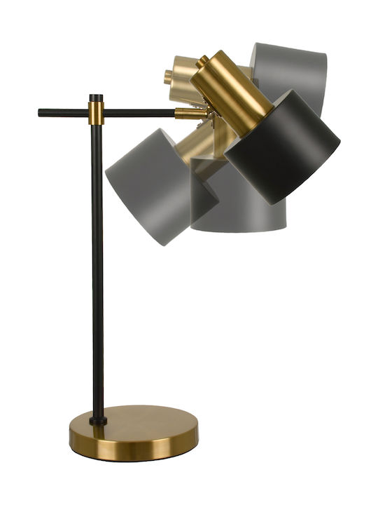 GloboStar Schreibtischlampe für Fassung E27 in Schwarz Farbe