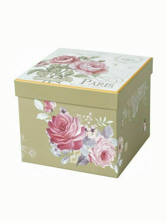 Karvounis Floral Paris Roses Cake Stand White 22x22x21cm