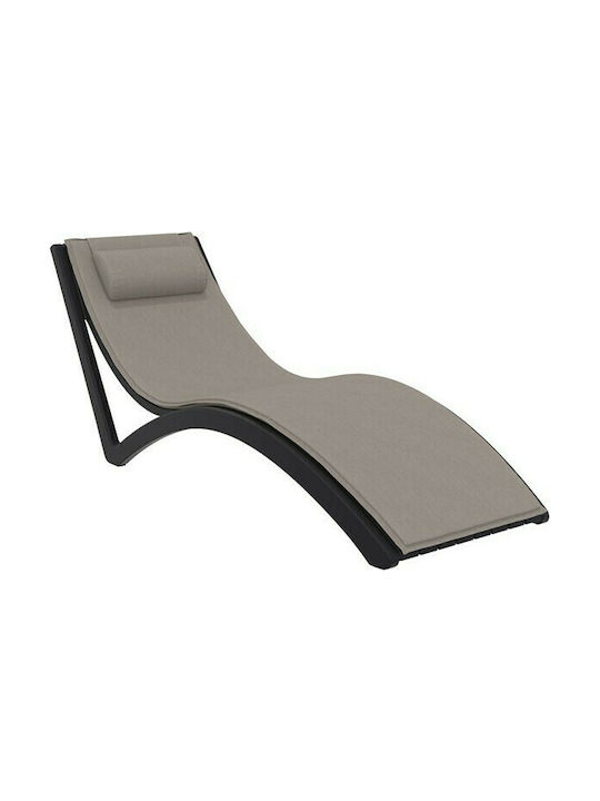 Siesta Exclusive Pernă Waterproof Pentru Pat De Soare Cu Spătar Slim Maro Deschis 41x23cm
