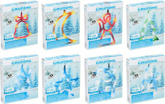 Grundig Осветена Коледна Фигура Снежен човек Прозрачен 4бр