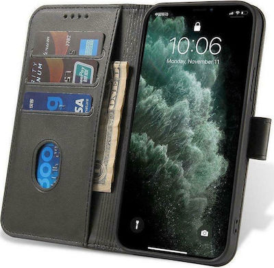 Hurtel Magnet Synthetic Leather Book Black (Galaxy A52 / A52s)