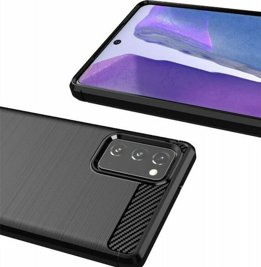 Hurtel Carbon Задна корица Силикон Черен (Galaxy Note 20)
