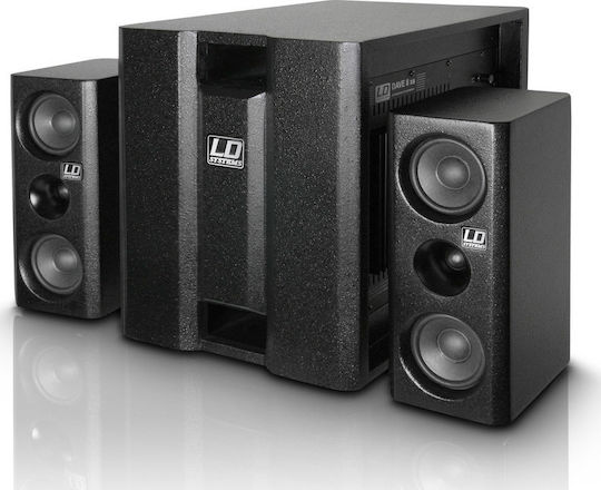 LD Systems Dave 8 XS LDDAVE8XS Σετ με Αυτοενισχυόμενα Ηχεία PA 1400W με Woofer 8" 35.2x34.4x43εκ.