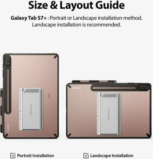 Ringke Fusion Combo Back Cover Transparentă Galaxy Tab S7+