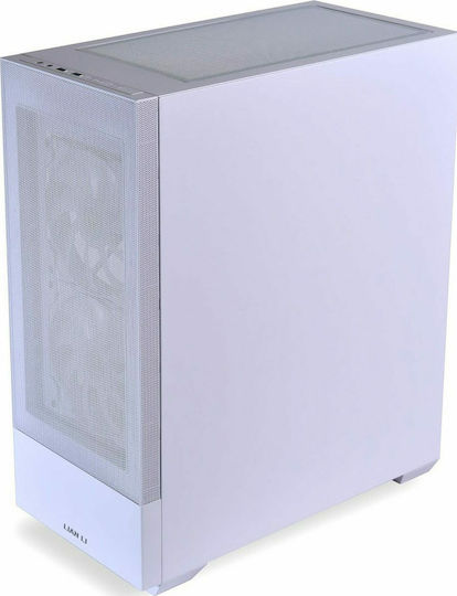 Lian Li Lancool 205 MESH C Gaming Midi Tower Κουτί Υπολογιστή με Πλαϊνό Παράθυρο και ARGB Φωτισμό Λευκό