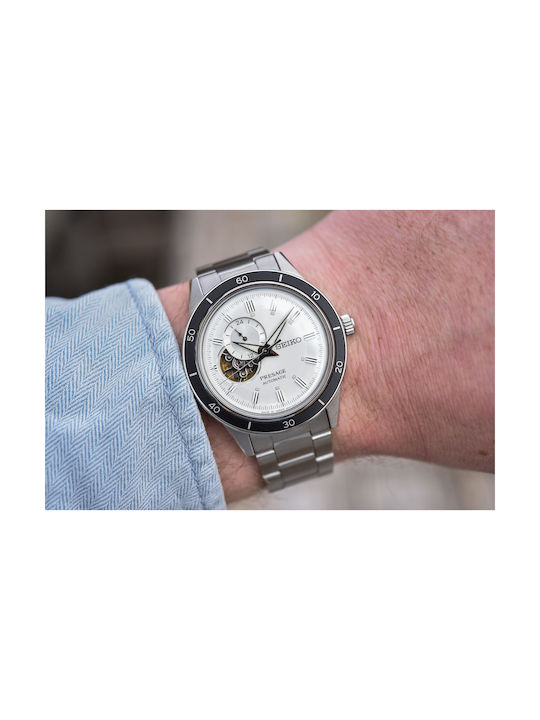 Seiko Presage Watch Automatic with Silver Metal Bracelet