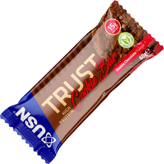 USN Trust Cookie Bar with 15gr Protein & Flavor Double Chocolate 60gr