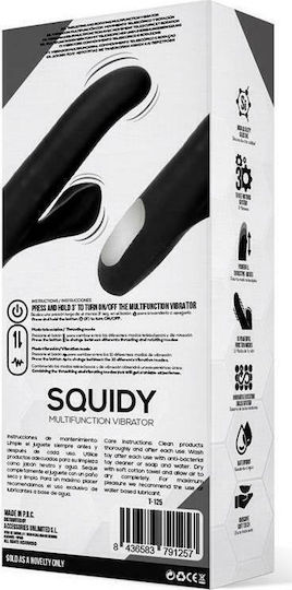 Tardenoche Squidy Vibe with Thrusting Movement & Rotating Beads Вибратор Заек 23см Черно
