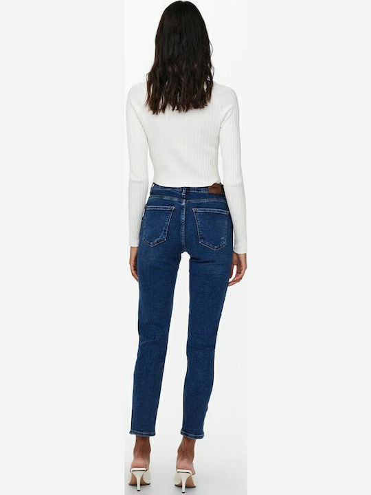 Women's Crop Top Turtleneck Long Sleeve Cloud Dancer