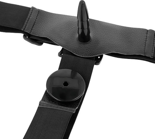 Harness Attraction Rodney Double Vibrator Harness με Διπλό Dildo 18cm σε Μωβ Χρώμα