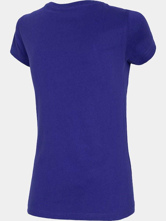 4F Damen Sport T-Shirt Blau