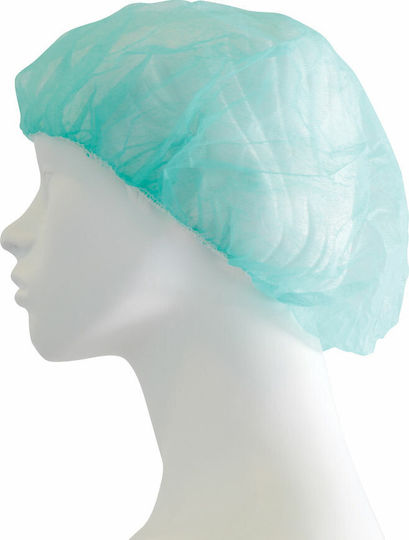 Bournas Medicals Surgical Covers Non Woven Caps with Elastic Soft Care 100pcs