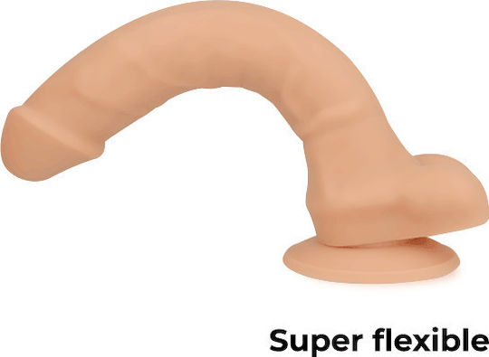 Cock Miller Ρεαλιστικό Dildo με Όρχεις και Βεντούζα Flesh 13cm