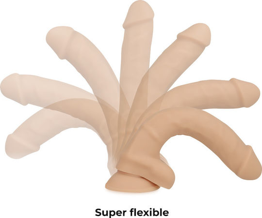 Cock Miller Ρεαλιστικό Dildo με Όρχεις και Βεντούζα Flesh 13cm