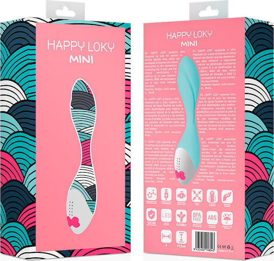 Happy Loky Mini Fun Vibrator Vibrator 19.5cm Ciel