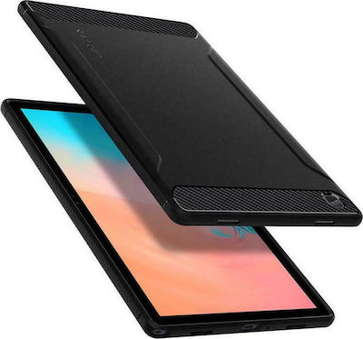 Spigen Rugged Armor Back Cover Σιλικόνης Μαύρο (Galaxy Tab A7)