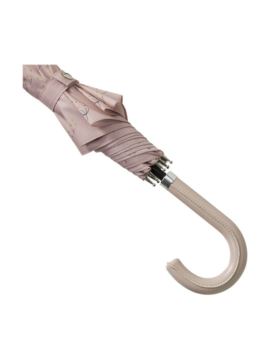 Fresk Kinder Regenschirm Gebogener Handgriff Rosa mit Durchmesser 67cm.