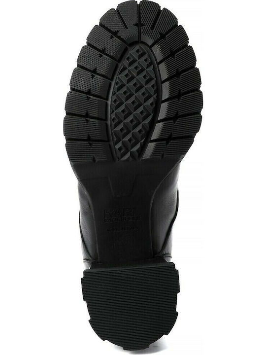 Voyage V Leder Stiefeletten Damen Schwarz