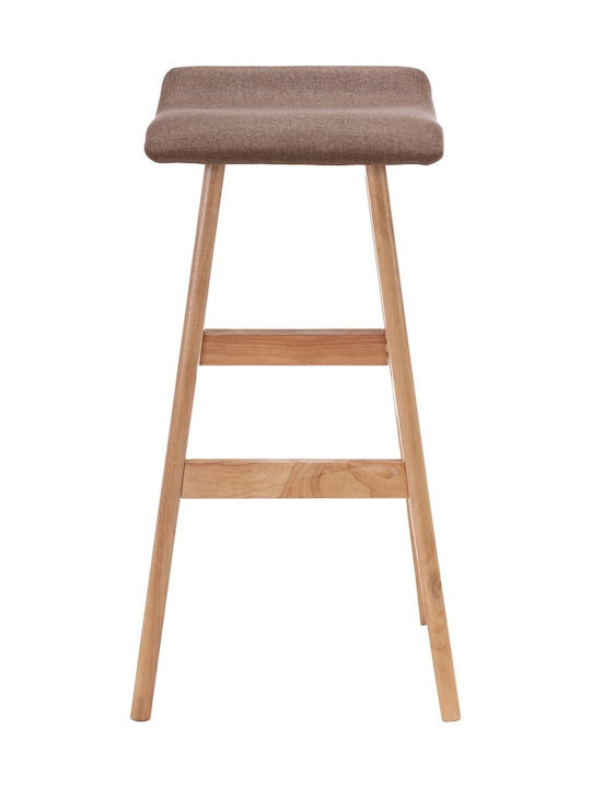 Stool Bar Upholstered with Fabric Taupe 2pcs 41x42x79cm