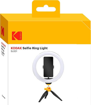 Kodak Ring Light Selfie Light 10 25cm 3500–5500K με Επιτραπέζιο Τρίποδο και Βάση για Κινητό